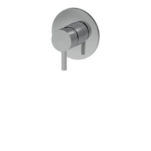 Inbouw LIGHT douchekraan 1-H ronde rozet 110mm 1 uitgang chroom