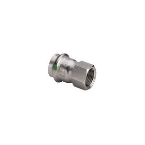 Schroefbus recht Sanpress Inox XL 76,1x2.1/2" bn.