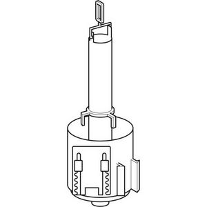 Spoelventiel voor opbouwreservoir