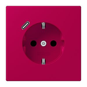 Wandcontactdoos met R/A + lader USB C Saf+ LC32101