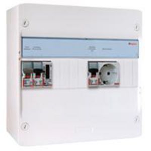 PV-Verdeler HS-2MCB Wandcontactdoos-kWh-meter