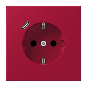 Wandcontactdoos met R/A + lader USB C Saf+ LC32100