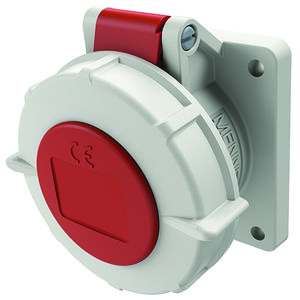 Inbouwwandcontactdoos 16A 4-polig  6H 400V IP67 TwinCONTACT