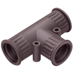 Kunststof T-stuk 2x Ø15.8mm IP68/ IP69K zwart VVE=10