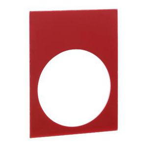 Schild 30x40mm etiket 8x27mm Zwart/rood XB4/XB5 VVE=10