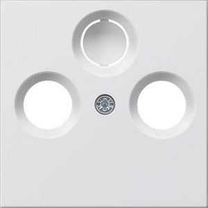 Afdekking coax.antenne-CD System 55 zuiver wit