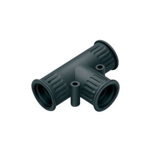 T-stuk kunststof Ø10mm - 2x Ø10mm IP66 zwart VVE=10