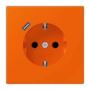 Wandcontactdoos met R/A + lader USB C Saf+ LC32080