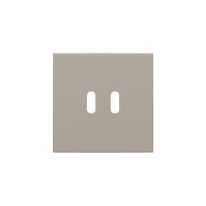 Afwerkingsset voor dubbele smart USB-C-lader claystone textured