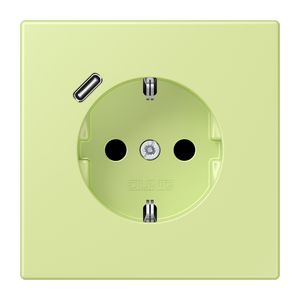 Wandcontactdoos met R/A + lader USB C Saf+ LC32053