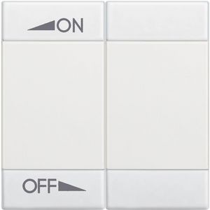 Wipschakelaar wit ON/OFF 2 modulen Livinglight VVE=10