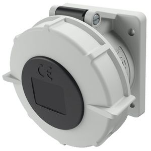 Inbouwwandcontactdoos 32A 4-polig  7H 500V IP67 TwinCONTACT