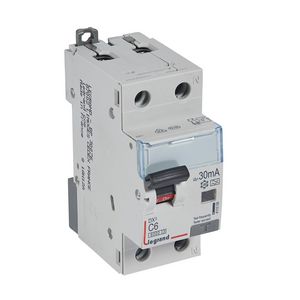 Aardlekautomaat DX3 1P + N C6A 6000A 30mA
