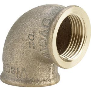 Draadbocht 90° brons 1" bn.xbn. 3090