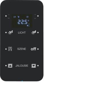Tastsensor KNX-touch therm. geconfig. 3-v berker R.1 zwart