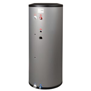 RVS boilervat met 1 spiraal 185ltr.