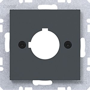 Centraalpl diam.22,5 mm A.x/C.x/S.1/B.x/Q.x/K.x antraciet