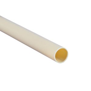 Lengte a 4m. sokkenbuis/schuifbuis PVC Polivolt creme 22,7x19,7mm tbv elektrobuis 19mm