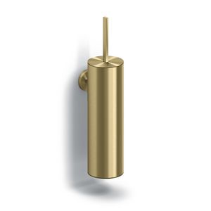 Toiletborstelgarnituur wandmodel goud geborsteld PVD Flat