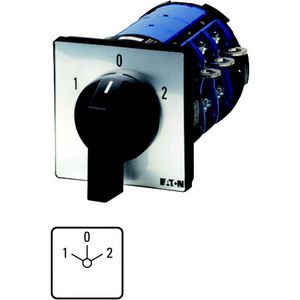 Omschakelaar 9 cont. 315A frontplaat:1-0-2 60gr. vast inbouw