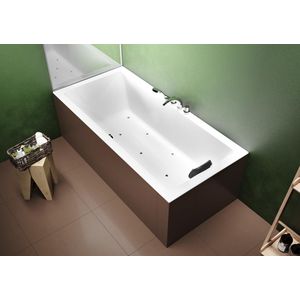 Whirlpool Lugo Rihopool 180x80cm systeem AIR links hoogglans wit