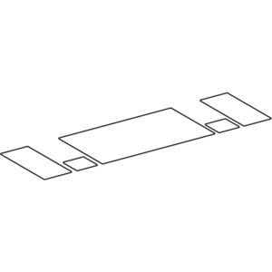 set antislipmatten voor myDay onderkast voor dubbele