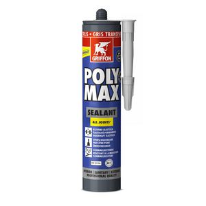 Afdichtingskit POLY MAX SEALANT ALL JOINTS transparant grijs koker 280ml.