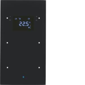 Tastsensor KNX-touch therm. 2-v berker TS Sensor glas zwart