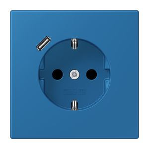 Wandcontactdoos met R/A + lader USB C Saf+ LC32030