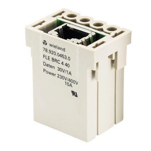 Contactblok Moduleinsert FLE bruin c4 40 VVE=5