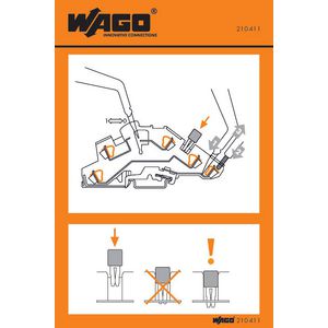 Instructiesticker 210-411 VVE=100