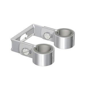 Dubbele pijpbeugel met neopreen inl. DP 15mm Fastfix