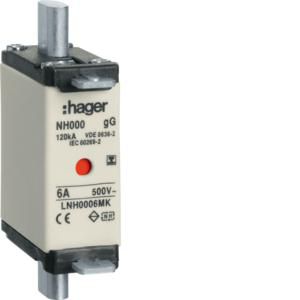 Mespatroon NH000 6A 500V gG combimelder geisoleerd VVE=3