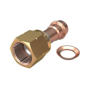 ACTIE Flare koppeling MAXIPRO 1/2" met messing wartel 1/2" 1x persaansluiting VVE=2