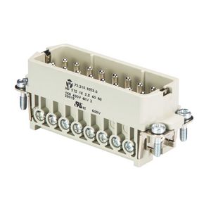 Contactblok insert Male HD STS SB 16 2,5 25 AG VVE=10