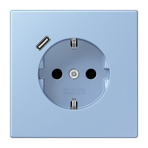 Wandcontactdoos met R/A + lader USB C Saf+ LC32021