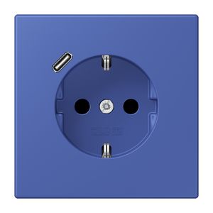 Wandcontactdoos met R/A + lader USB C Saf+ LC32020