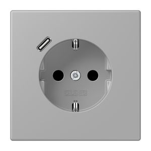 Wandcontactdoos met R/A + lader USB C Saf+ LC32012