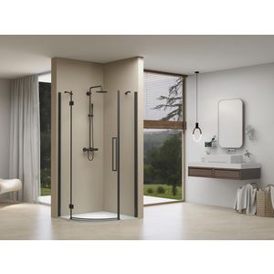 1/4 Rond cabine 870-890x2000 HE 8mm+Nano ZW L/R radius 55 ZW