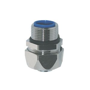 Metalen connector recht PG btn schroefdraad 1/2 PG16 VVE=25