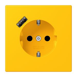 Wandcontactdoos met R/A + lader USB A Saf+ LC4320W