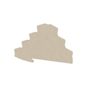 Afsluit- eindplaat d.beige h:101.1mm b:1.5mm V- VVE=10