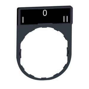 Schild 30x40mm etiket 8x27mmI-O-II" Harmony XB4/XB5 VVE=10