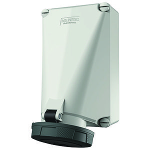 Wandcontactdoos 125A 5-polig  7H 500V IP67