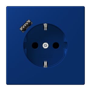Wandcontactdoos met R/A + lader USB A Saf+ LC4320T