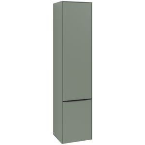 Hoge kast SUBWAY 3.0 400x1710x362mm Soft Green C58601AF greep Volcano Black