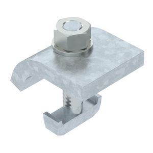 Klemhoek met haakschroef, h = 20mm 60x50 staal zinkt VVE=10