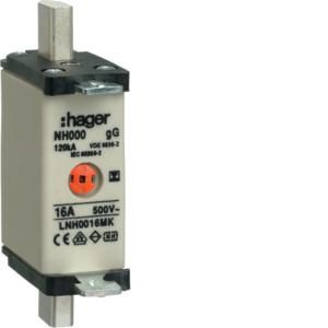 Mespatroon NH000 16A  500V gG combimelder geisoleerd VVE=3