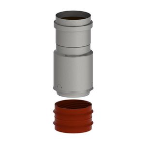 MetalFlex koppelstuk RVS 60-60 flex-mof