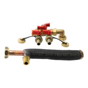 Schuifkraan + verbindingsbuis exp.vat + pakking 200022319